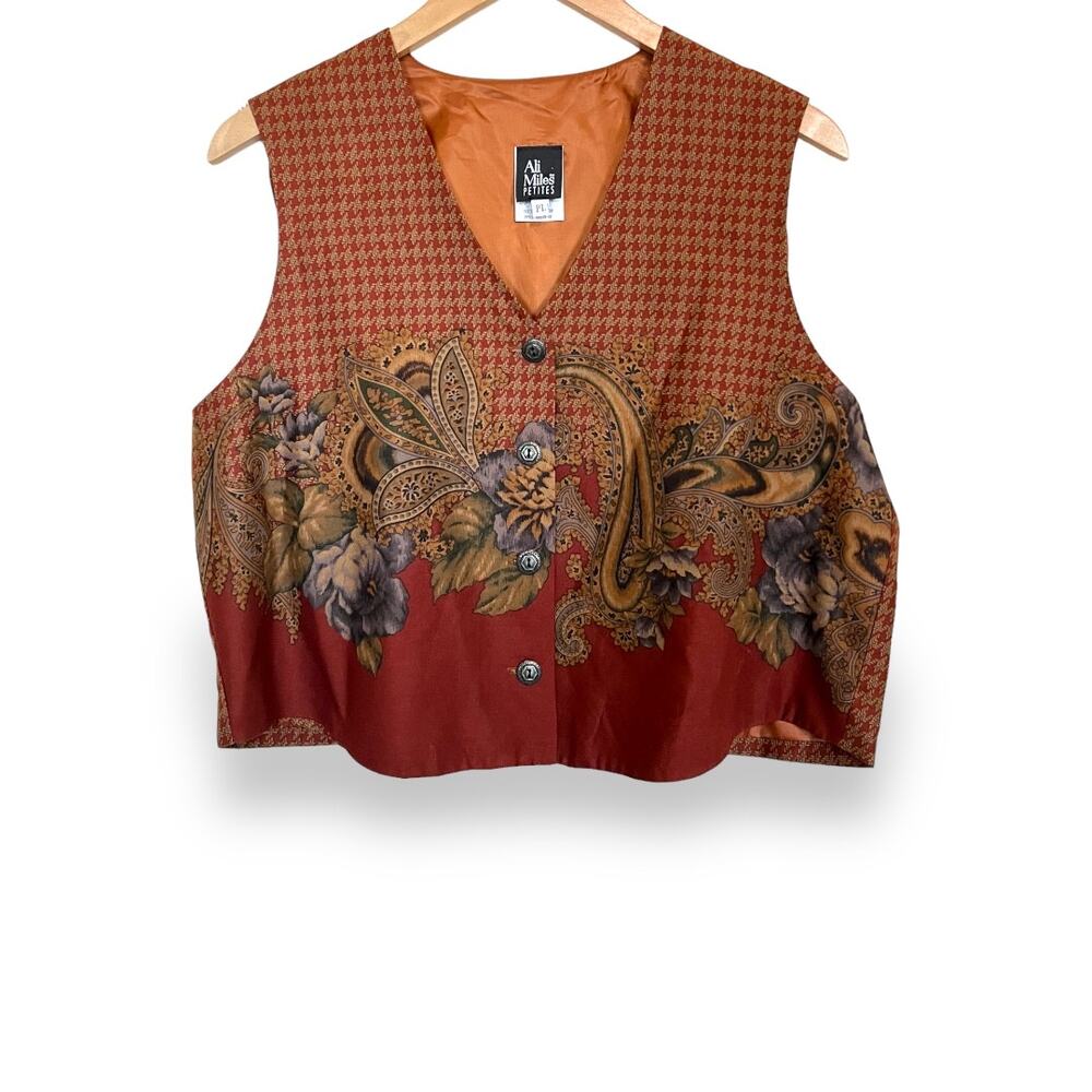 Vintage 90's Ali Miles Petites Vest Sz PL